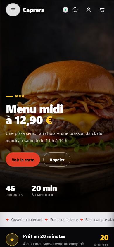 Le site Caprera, Fast-food à Paris 11e
