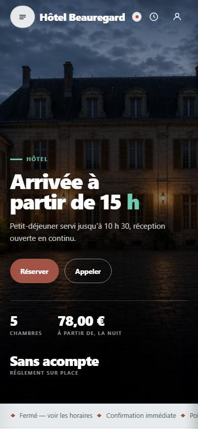 Le site Hôtel Beauregard, Hôtel à Reims
